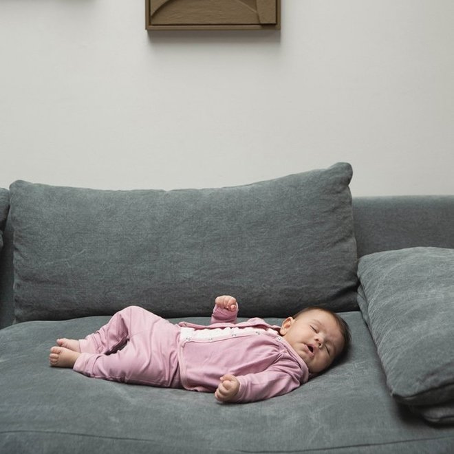 Dirkje meisjes babypakje 3-delig lichtroze en mauve