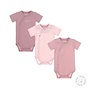 Dirkje girls bodysuit 3-pack pink and mauve