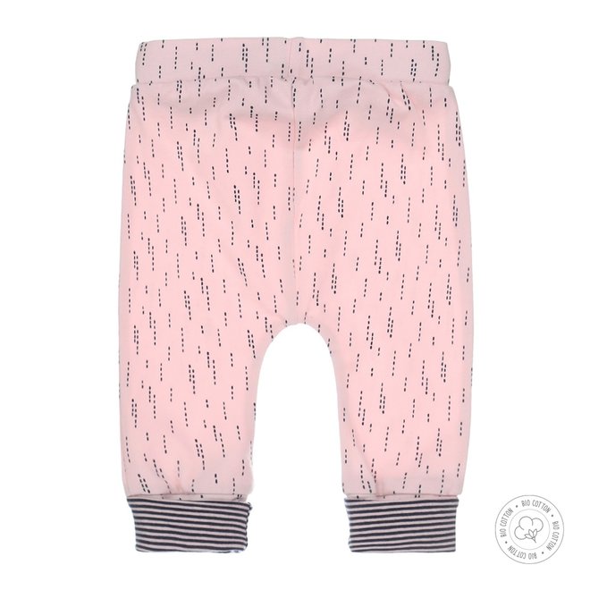 Dirkje girls baby pants pink with print