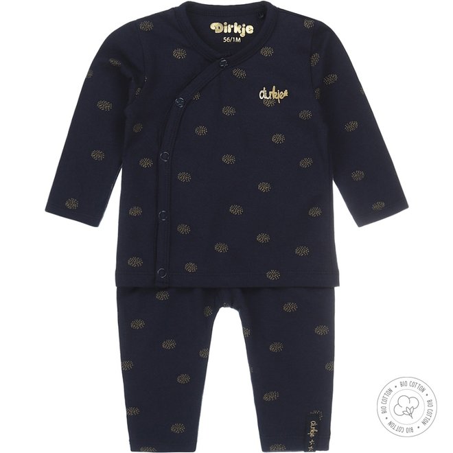 Dirkje Mädchen Babyset 2-teilig Navy und Gold