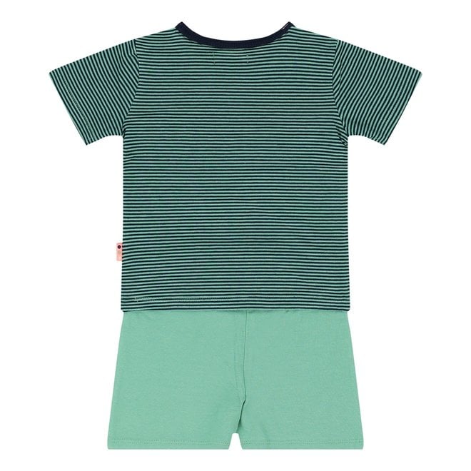 Dirkje boys baby T-shirt with shorts green dark blue