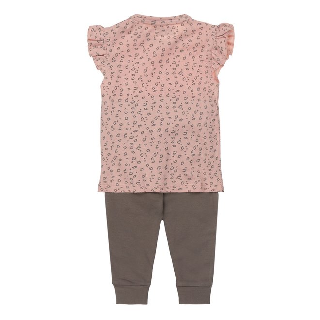 Dirkje meisjes baby set T-shirt en broek roze panter