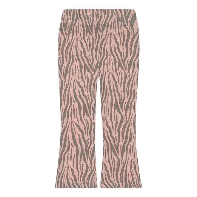 Dirkje girls flared trousers pink tiger stripe