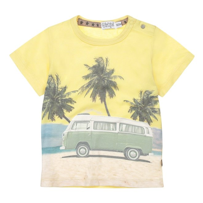 Dirkje boys T-shirt yellow bus