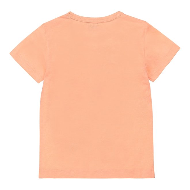 Dirkje boys T-shirt neon orange surf octopus