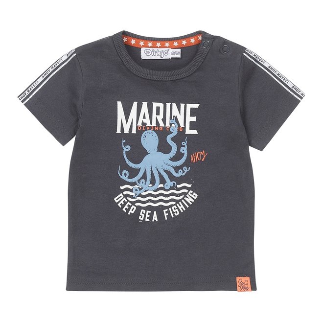 Dirkje Jungen T-shirt dunkelblau octopus