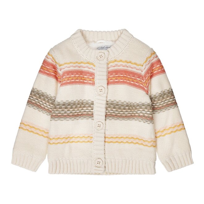 Dirkje girls cardigan knitted off white