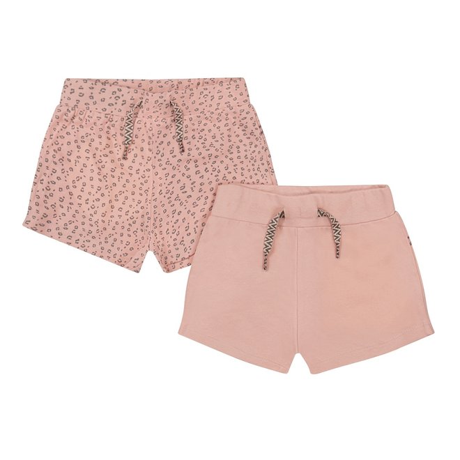 Dirkje meisjes shorts 2-pack roze