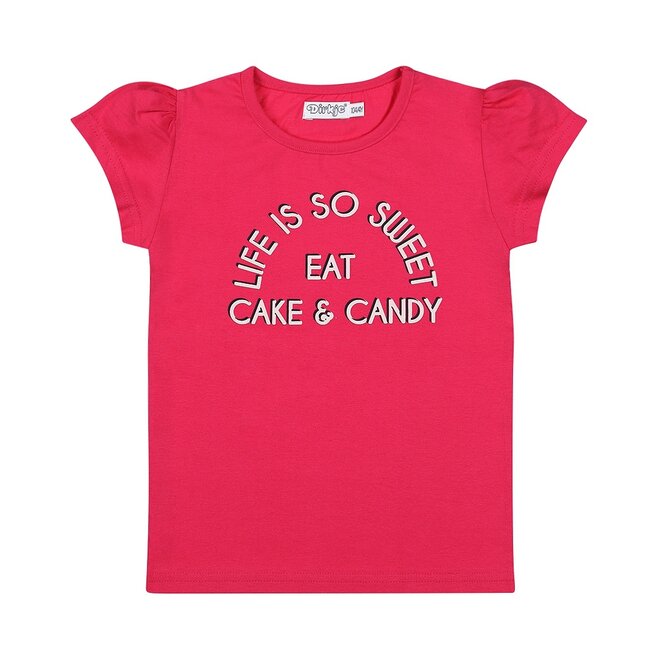 Dirkje Mädchen T-Shirt fuchsia rosa