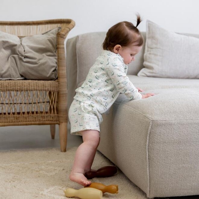 Dirkje Mädchen Shorts weiß animal print