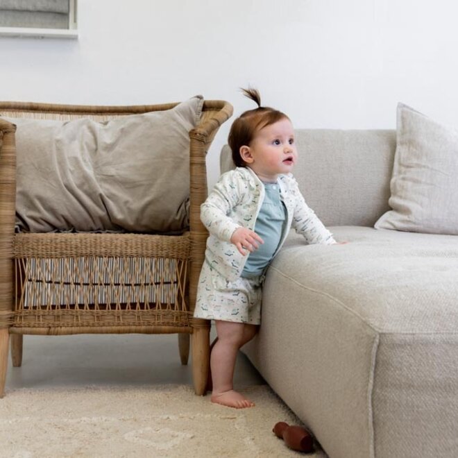 Dirkje girls cardigan white dandelion