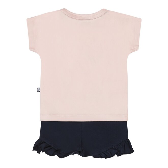 Dirkje Mädchen Baby Set T-shirt Kurzarm Shorts rosa blau