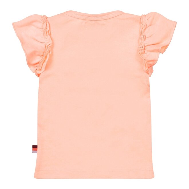 Dirkje girls T-shirt short sleeve peach pink