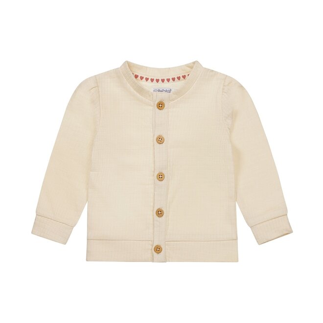 Dirkje girls cardigan off white buttons