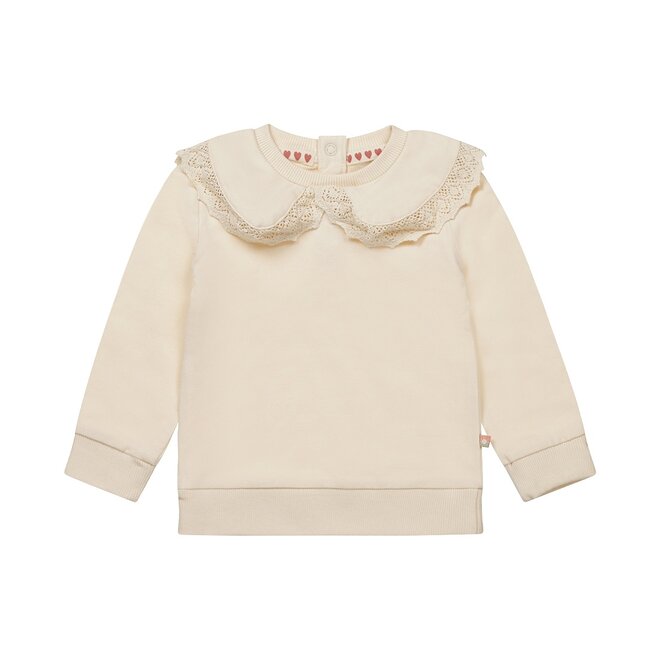 Dirkje Mädchen Pullover off white Kragen