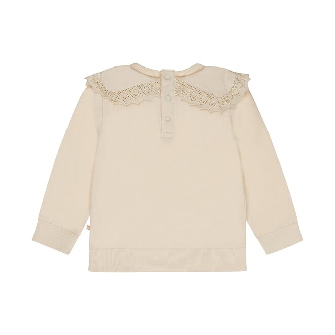 Dirkje Mädchen Pullover off white Kragen