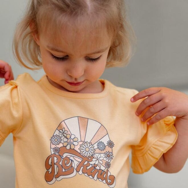 Dirkje girls T-shirt short sleeve soft orange