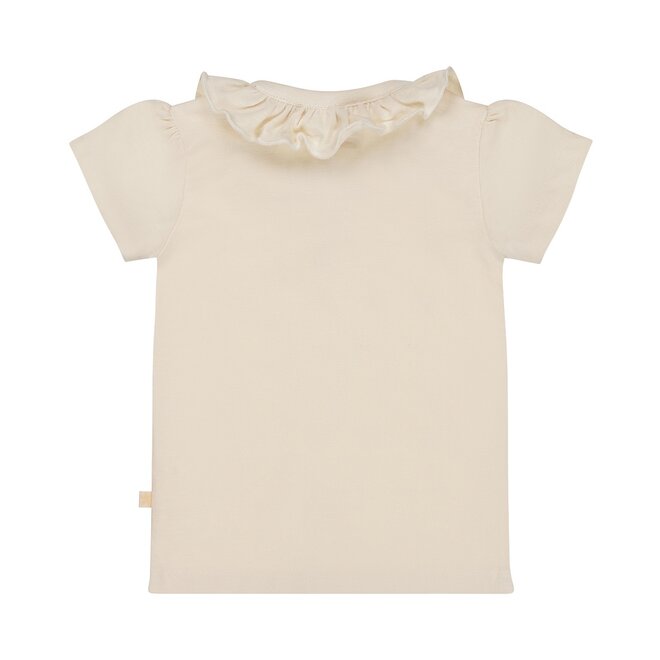 Dirkje meisjes T-shirt korte mouw off white drukkers