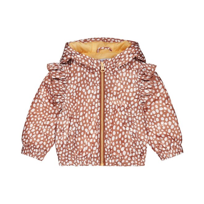 Dirkje girls summer coat soft brown hoodie