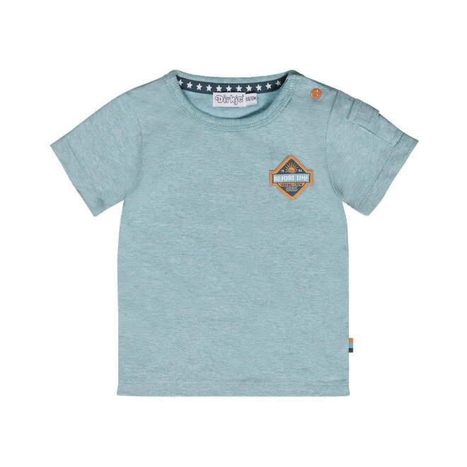 Dirkje Jungen T-shirt blau mélange