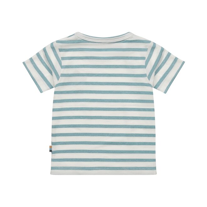 Dirkje Jungen T-shirt blau weiß gestreift