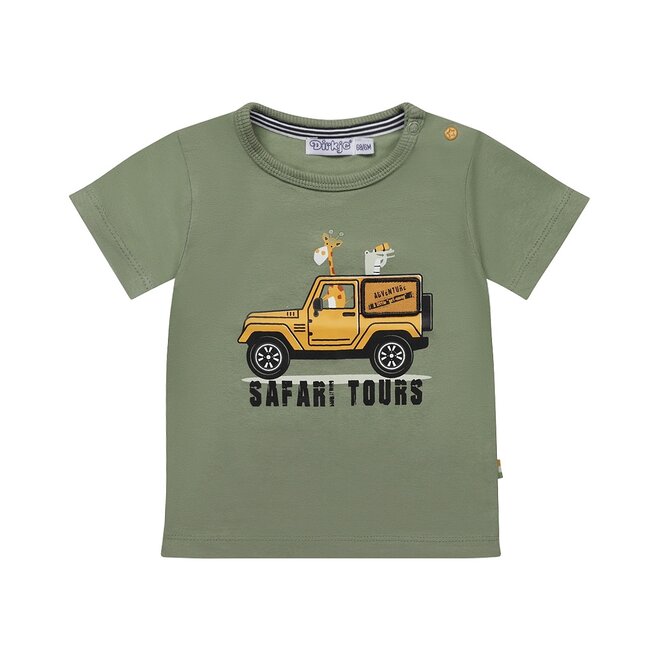 Dirkje jongens T-shirt groen safari