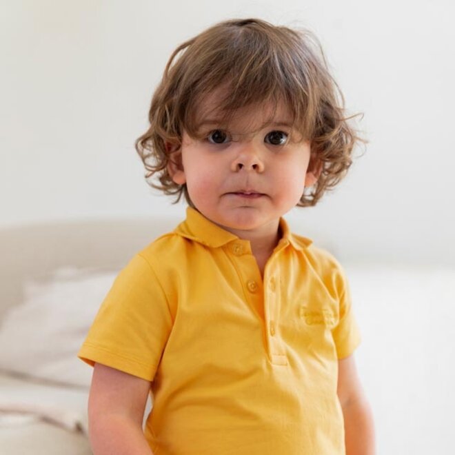 Dirkje jongens poloshirt geel