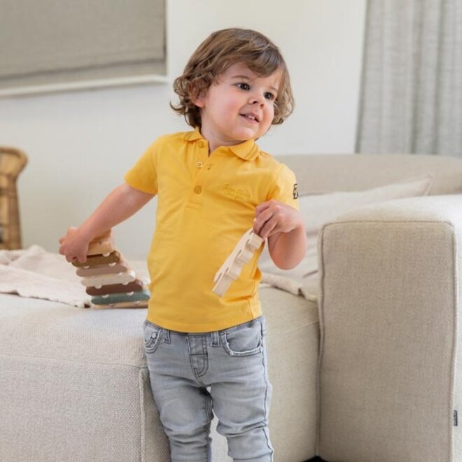 Dirkje jongens poloshirt geel