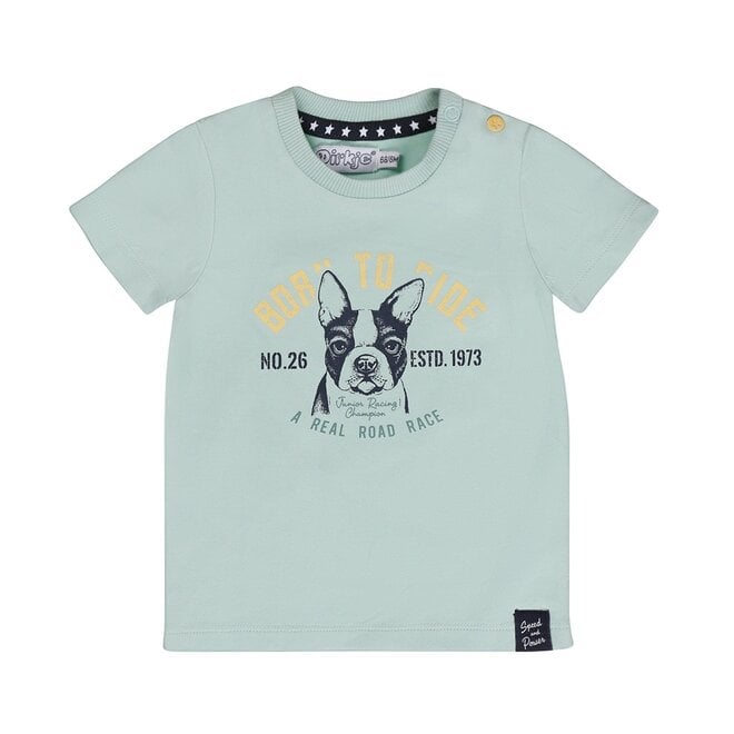 Dirkje boys T-shirt light blue dog