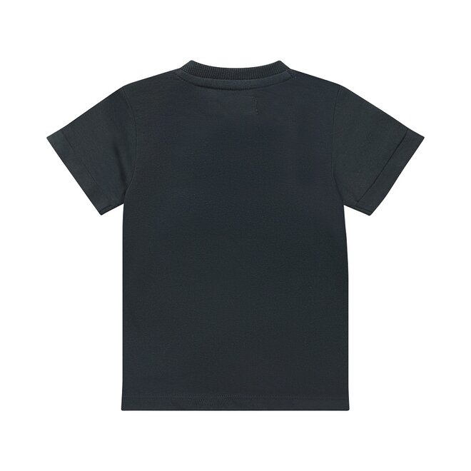 Dirkje jongens T-shirt staalblauw zakje