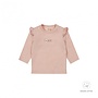 Dirkje Mädchen Baby Bio Longsleeve zartrosa Rüschen