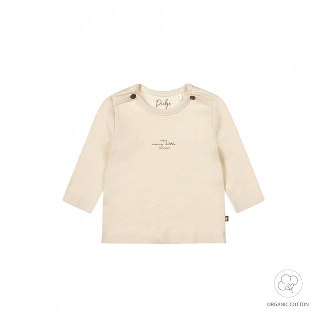 Dirkje unisex baby organic longsleeve off white