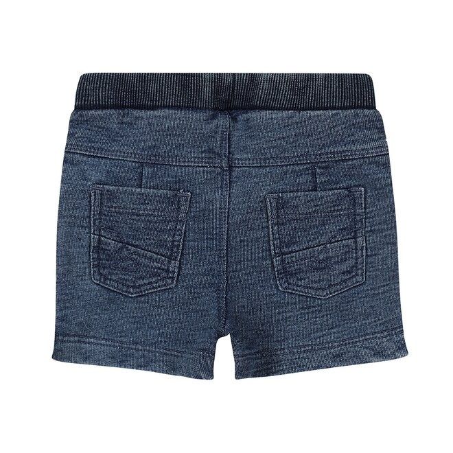 Dirkje unisex shorts blauw knitdenim jeanslook