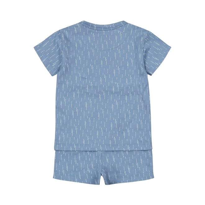 Dirkje boys pyjamas organic cotton blue short pyjamas