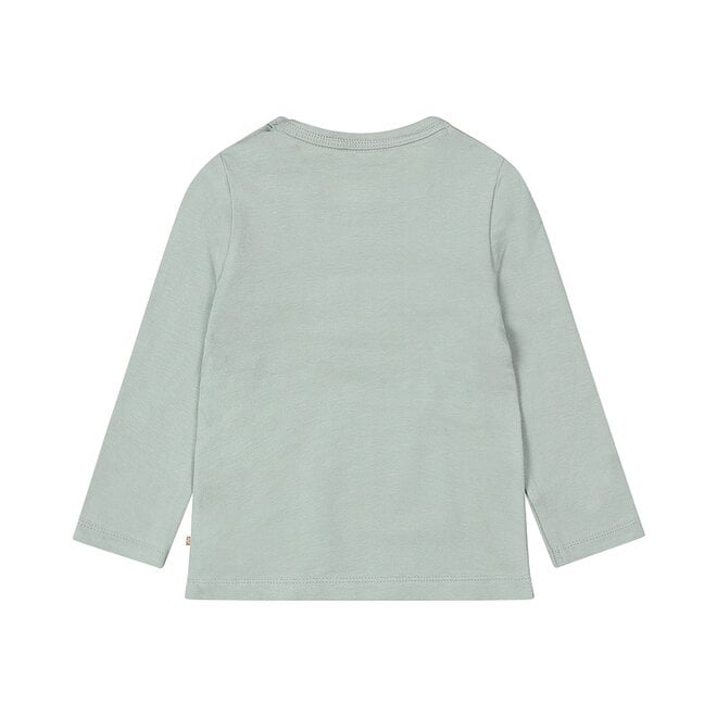 Dirkje Mädchen Longsleeve soft blau teddy flower