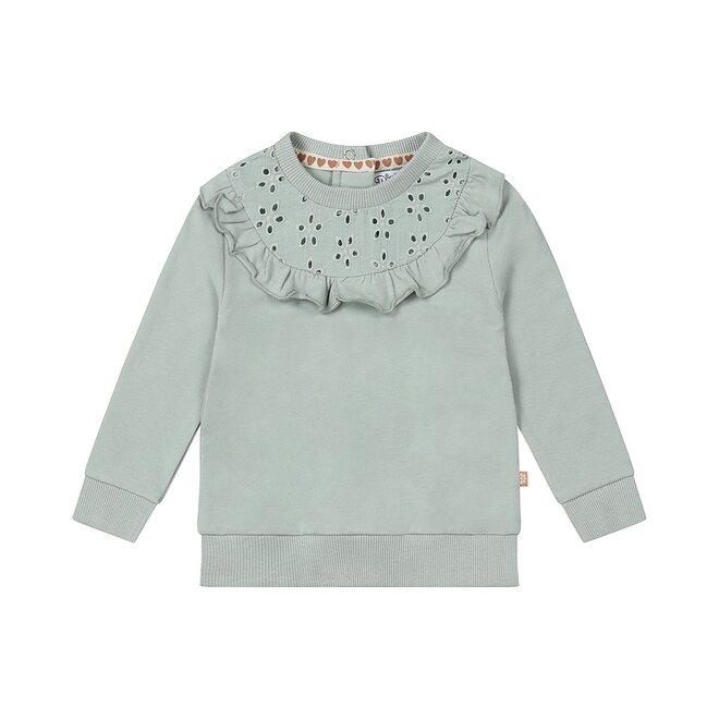 Dirkje Mädchen Sweatshirt soft blau Stickerei