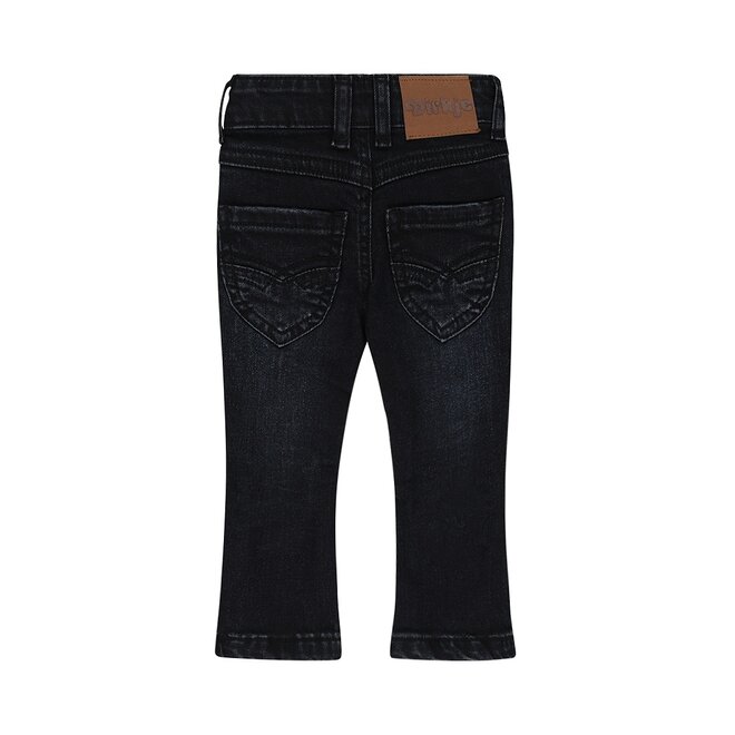 Dirkje meisjes flared jeans donkerblauw