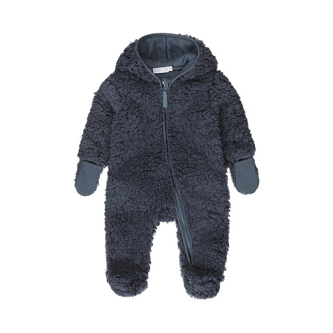 Dirkje Jungen Schneeanzug stahlblau Kapuzenpulli