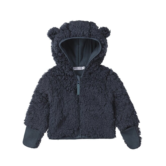 Dirkje Jungen Jacke stahlblau Kapuzenpulli