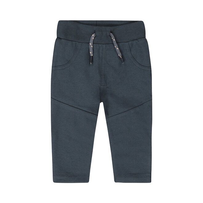 Dirkje boys sweatpants steel blue partial seam