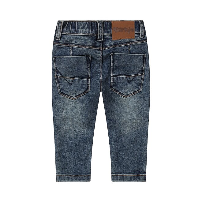 Dirkje jongens jeans skinny fit blauw elastische tailleband
