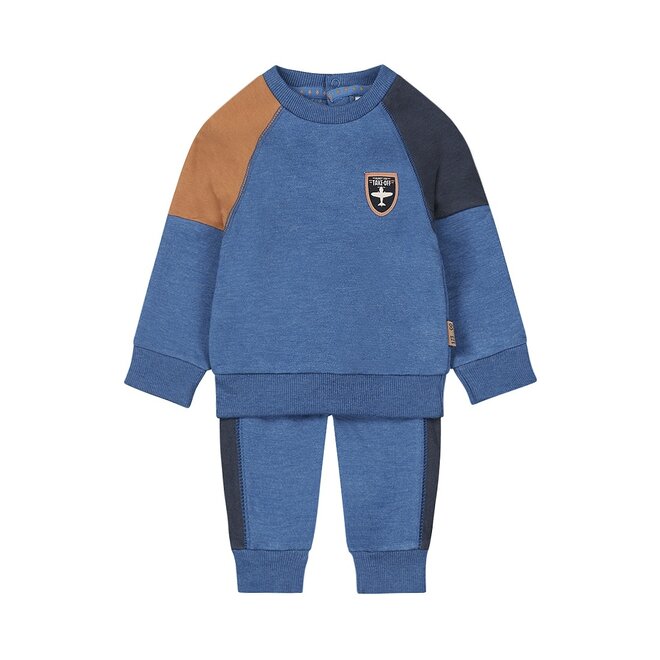 Dirkje Jungen Baby Set Pullover Jogginghose kobaltblau