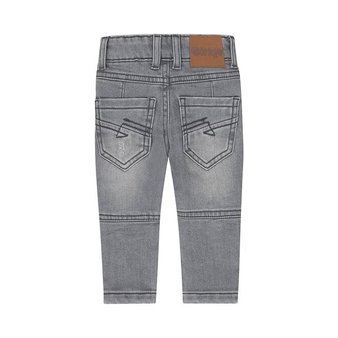 Dirkje jongens jeans skinny fit grijs brushed