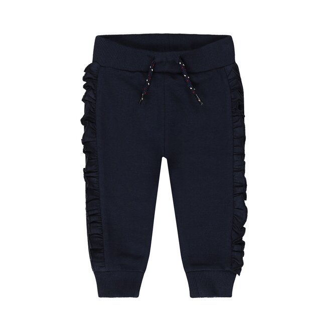 Dirkje meisjes joggingbroek donkerblauw ruffles