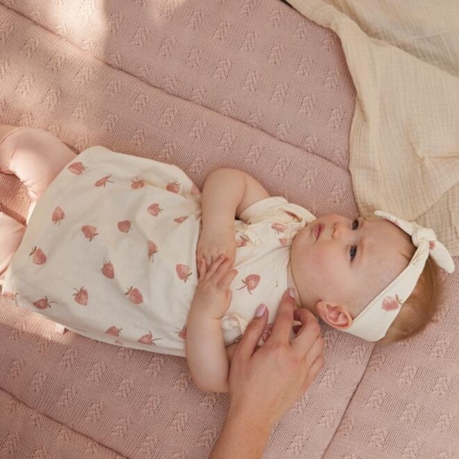 Dirkje girls baby set dress legging hairband off white