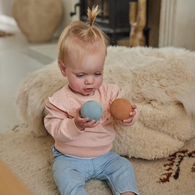 Dirkje meisjes broek blauw jeans look