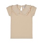Dirkje meisjes T-shirt beige kraagje