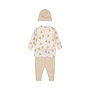 Dirkje Mädchen Baby Set Langarmhose Mütze off white