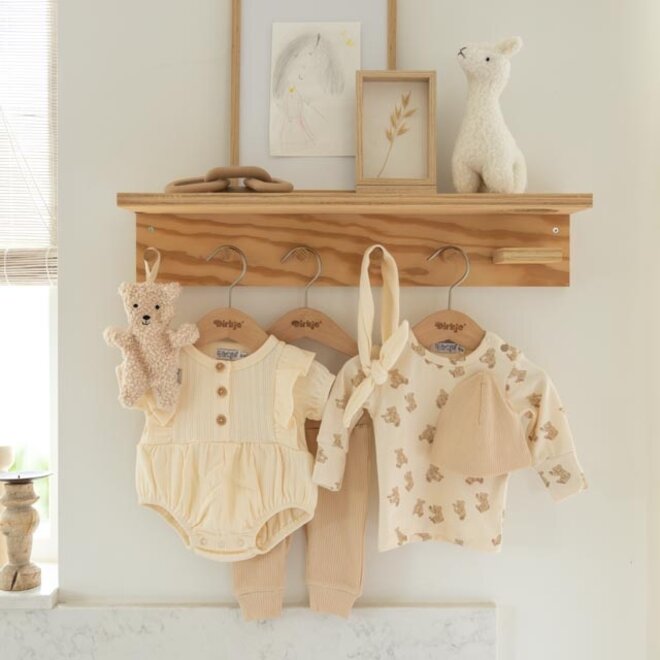 Dirkje Mädchen Baby Set Langarmhose Mütze off white