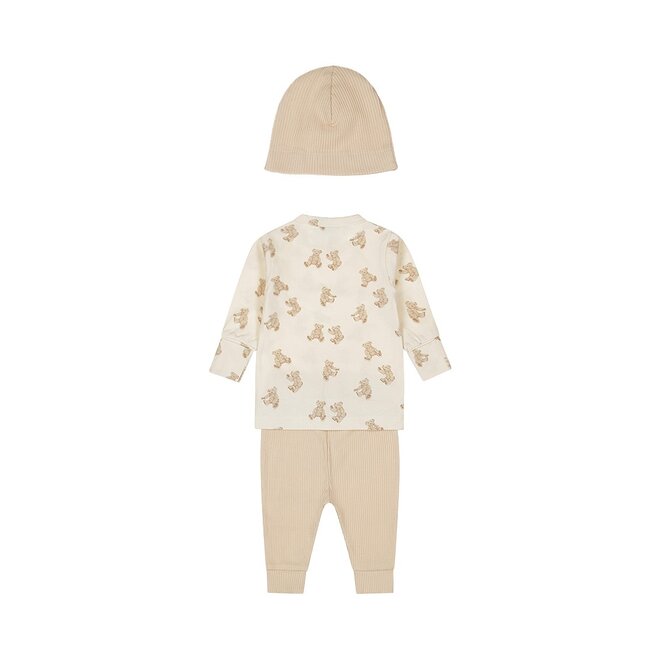 Dirkje Mädchen Baby Set Langarmhose Mütze off white
